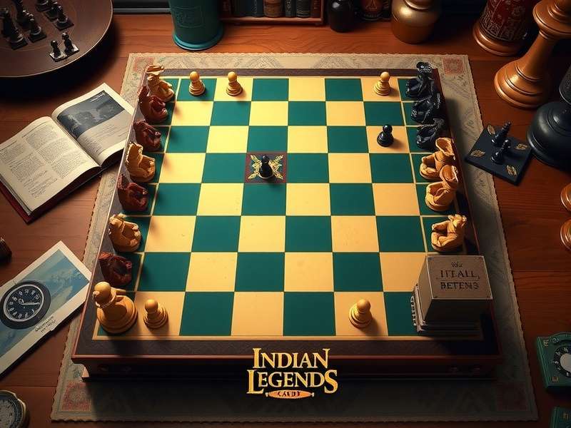 Indian Chess Legends Game Board